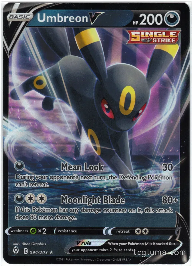 Umbreon V · NM · EN · Etupuoli