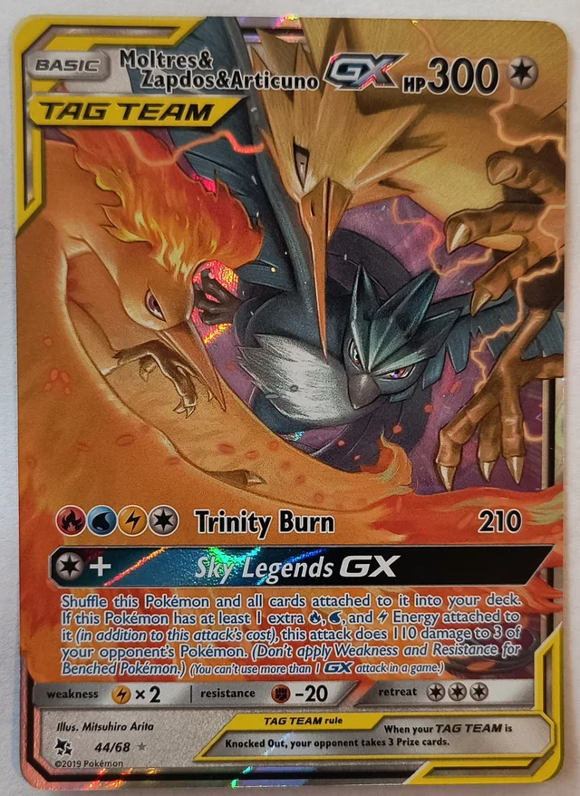 Moltres & Zapdos & Articuno GX · NM · EN · Front